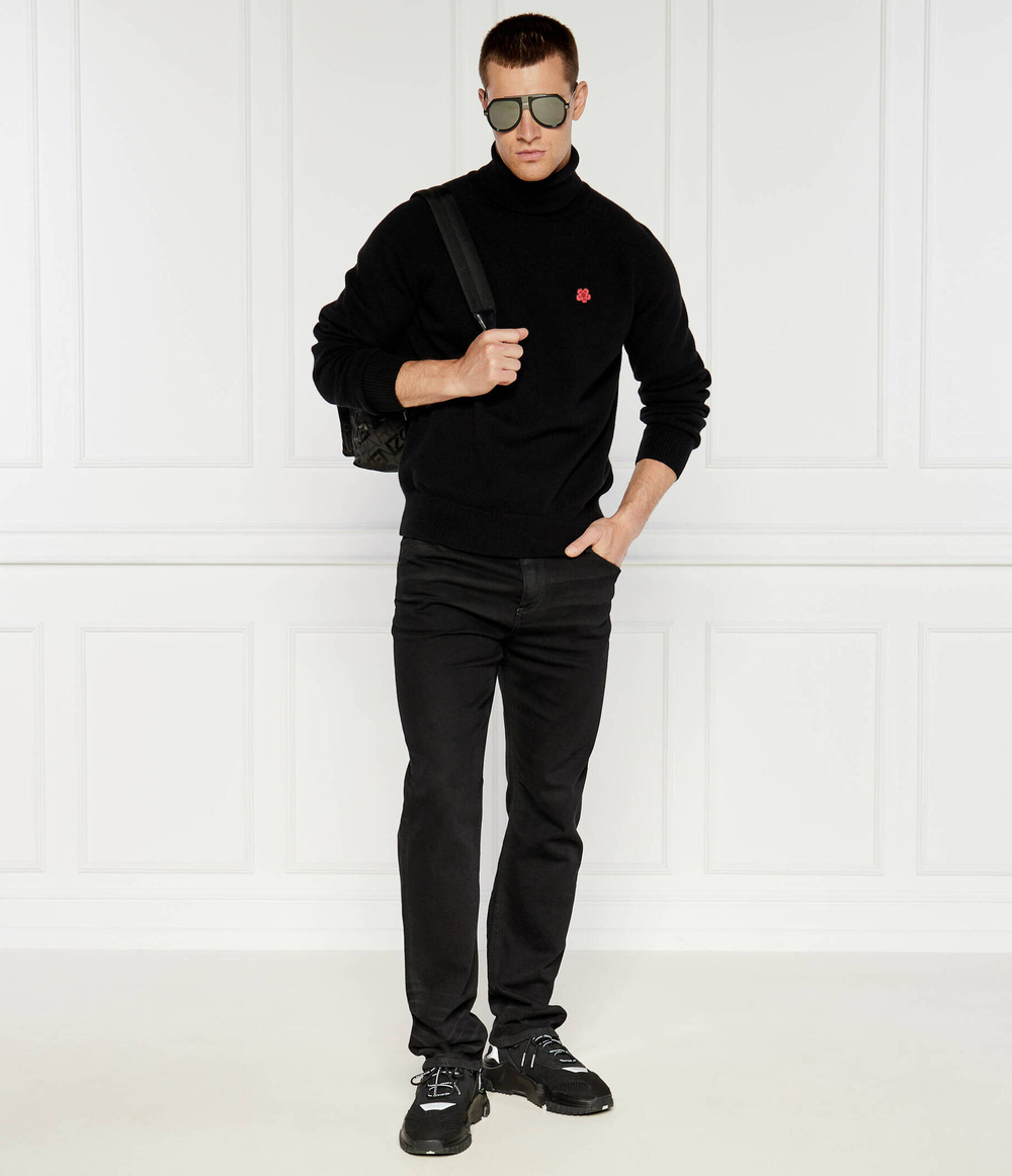Хлопковый гольф boke flower Kenzo - черный(FE65PU4853LC)