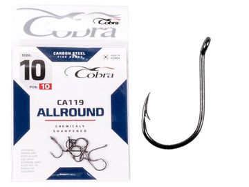 Крючки Cobra ALLROUND CA119  №10, 10 шт.