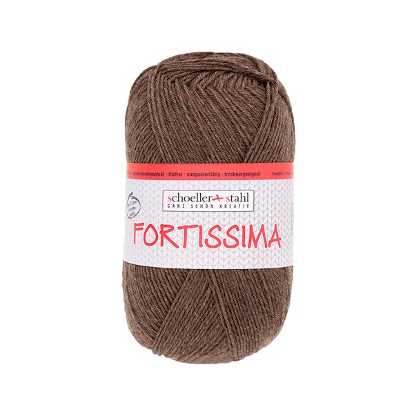 Пряжа Austermann (Аустерманн) Fortissima 100 / уп.5 мот. по 100 г, 420м, коричневый