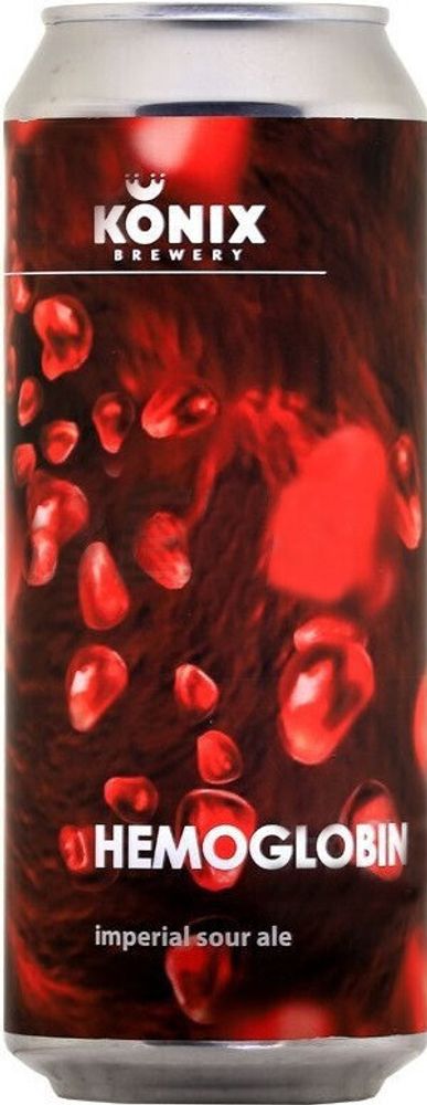 Пиво Коникс Гемоглобин / Konix Hemoglobin 0.45 - банка