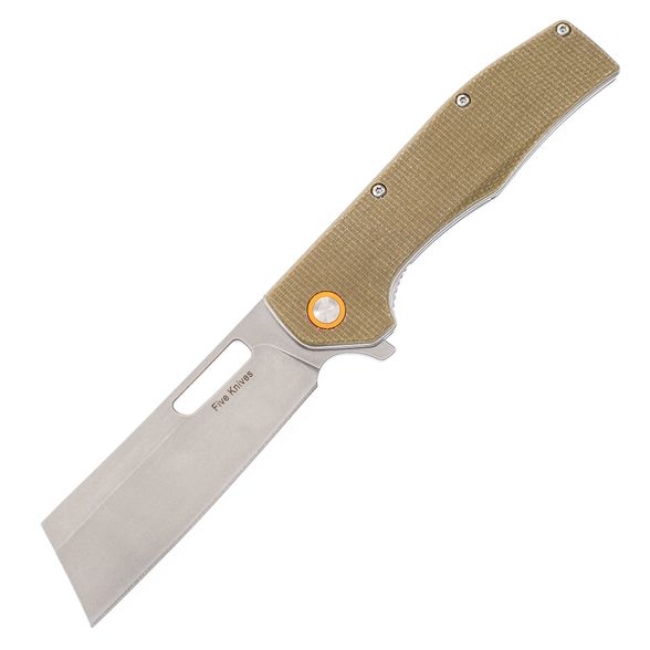 Цена наСкладной нож тяпка Five Knives 06, сталь D2, Green Micarta