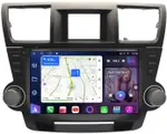 Магнитола для Toyota Highlander 2 XU40 2007-2013 (рамка с крутилками и кнопками) - FarCar S500-TS18 монитор 10.36" QLED на Android 14, CarPlay, 4G SIM-слот