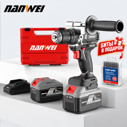 Шуруповёрт для ледобура NANWEI NW-D5217C-6, 120 Н·м, 2×6 А·ч