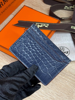 Картхолдер Hermes из кожи крокодила