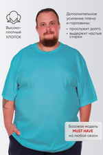 Футболка мужская однотонная