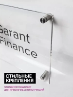 Дистанционные держатели для стекла зеркала табличек хром 4шт