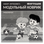 Набор модульных ковриков "Футболист" монохром 4эл. (Ортодон)