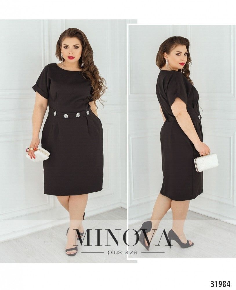 Платье 8611-черный Minova Платье 8611-черный Minova