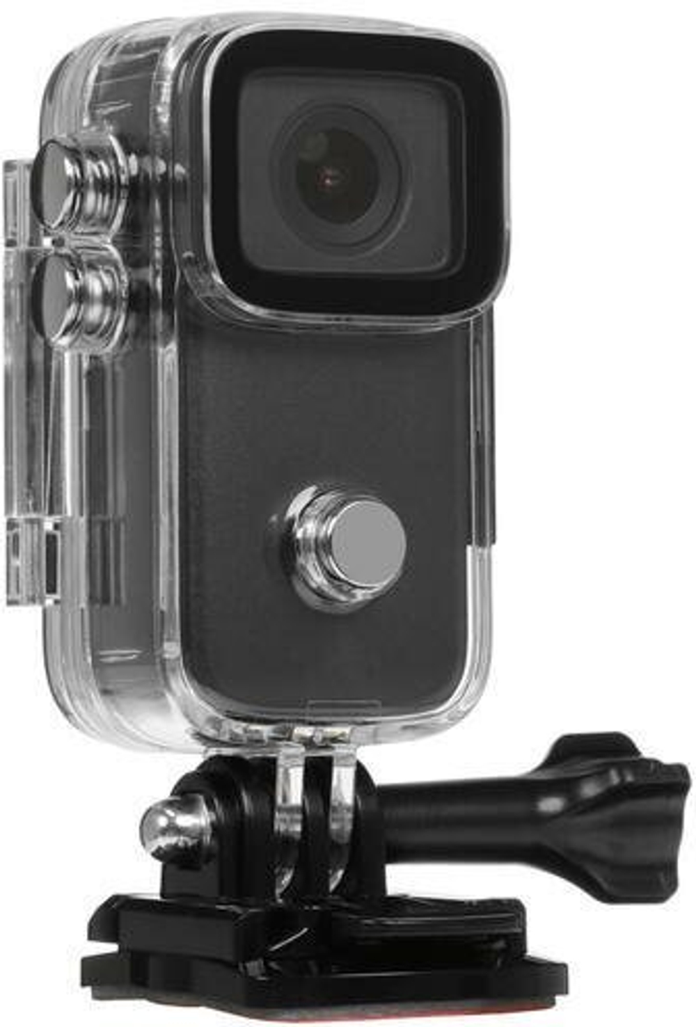 Экшн камера SJCam C200 черная с креплением, цифровым стабилизатором, водонепроницаемая 4K Ultra HD на шлем, голову, грудь, велосипед