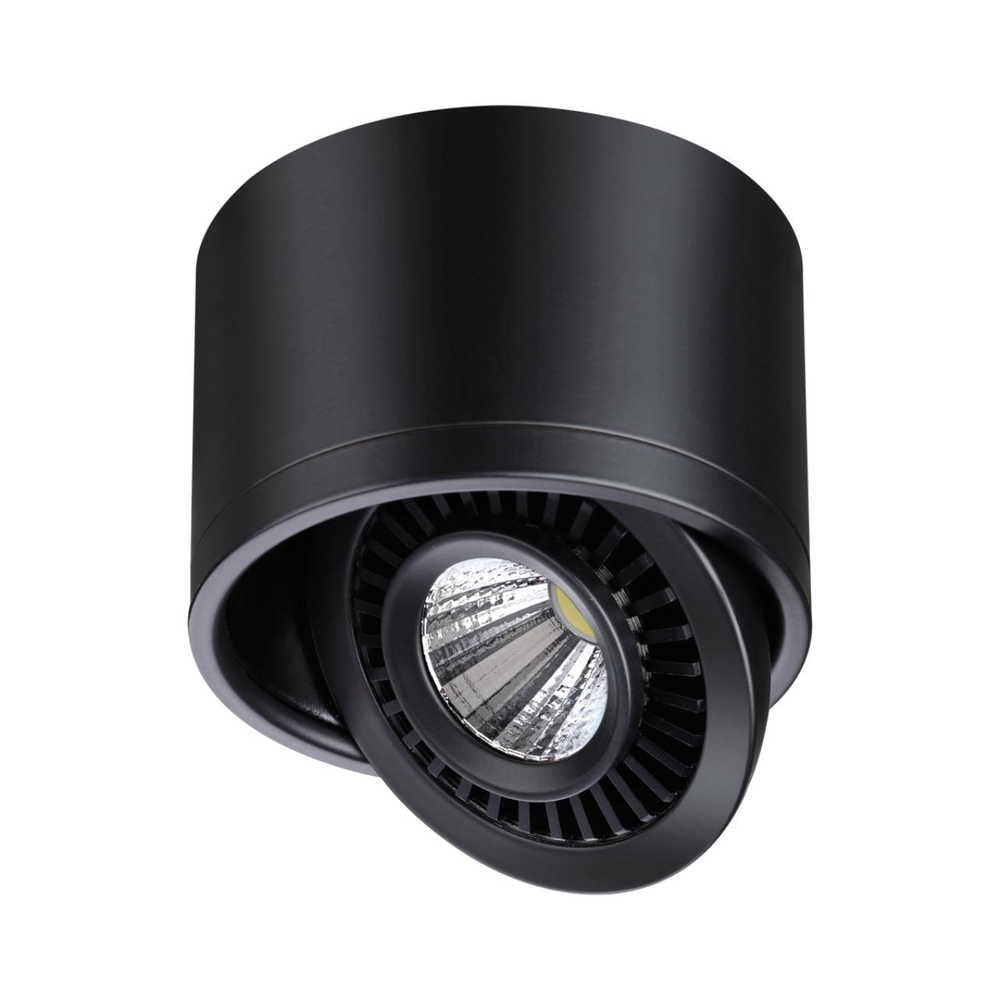 358812 OVER NT21 432 черный Светильник накладной светодиодный IP20 LED 9W 770Лм 4000K 220V GESSO
