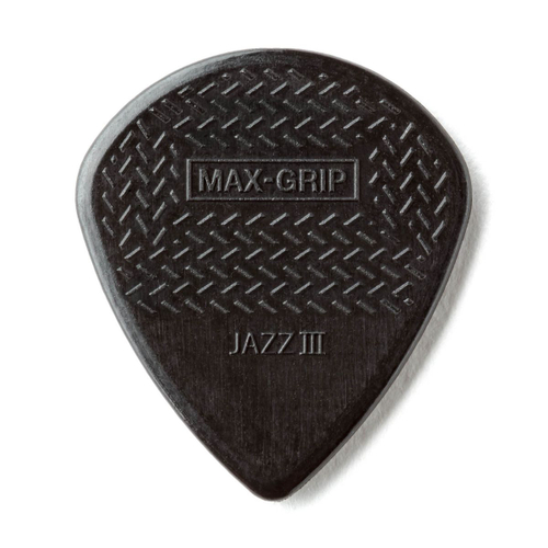 Dunlop 471R3S Max-Grip Jazz III Stiffo 24Pack медиаторы, острый кончик, толщина 1.38 мм, черные, 24