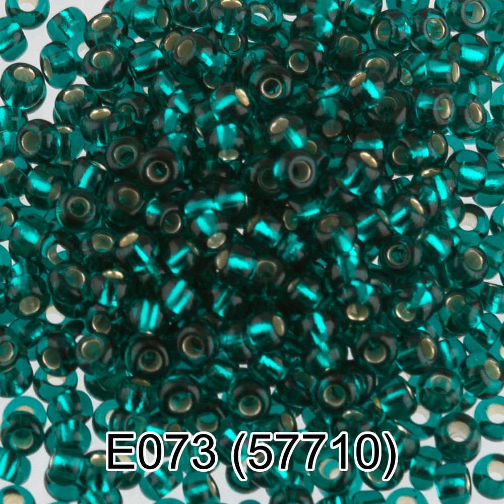 Бисер Gamma 10/0 (2.3 мм), 50 г (10х5 г), E073 изумрудный, 57710, круглый 5