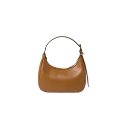 Кожаная сумка-хобо Miu Miu коричневый