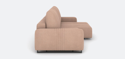 Уолтер диван УП с оттоманкой (1000 секция + оттоманка) Angora beige, ВариантКроя1, <Р> /