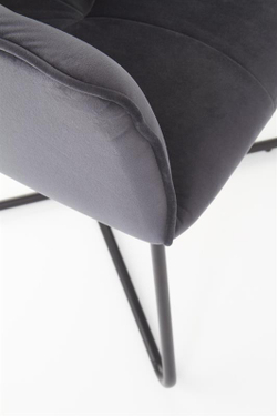 Стул HALMAR K377 темно-серый/черный