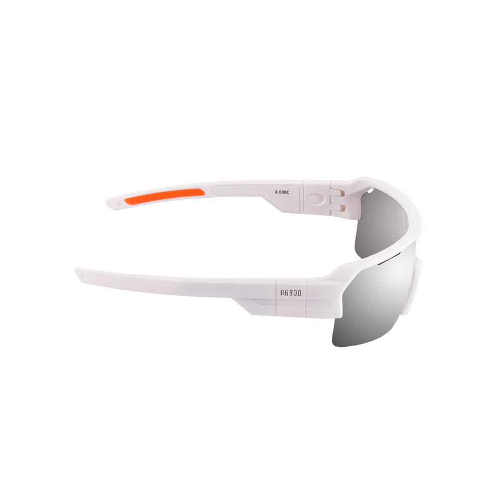 Спортивные очки с диоптриями OCEAN Race Matt White / Revo Grey Polarized lenses