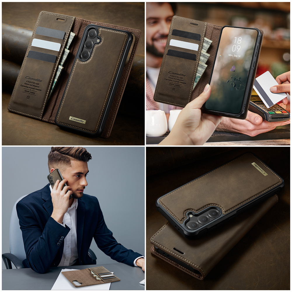 Чехол-кошелек CaseMe 2 in 1 MagSafe Samsung Galaxy S24+