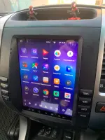 Магнитола для Toyota Land Cruiser Prado 120, Lexus GX470 (экран климата внизу) - Teyes TPRO 2 монитор 9.7" QLED в стиле "Тесла" на Android 10, Быстрая, 4G SIM-слот