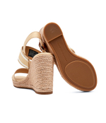 Босоножки WEBBING HIGH WEDGE Tommy Hilfiger - бежевый(FW0FW08045)