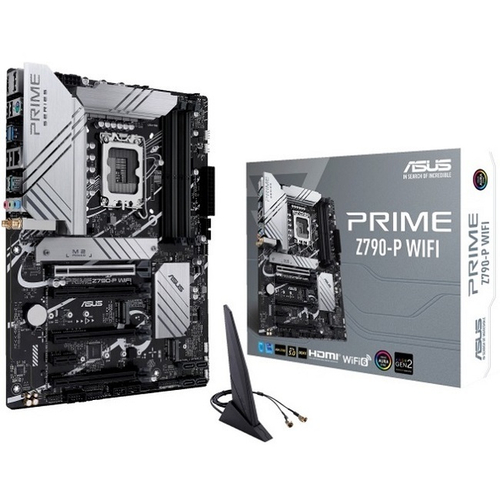 Материнская плата ASUS PRIME Z790-P WIFI (LGA1700/Z790/4xDDR5/4xPCI-Ex16/1xPCI-Ex1/3xM.2/SB7.1/GLAN/WI-FI/DP/HDMI/ATX)