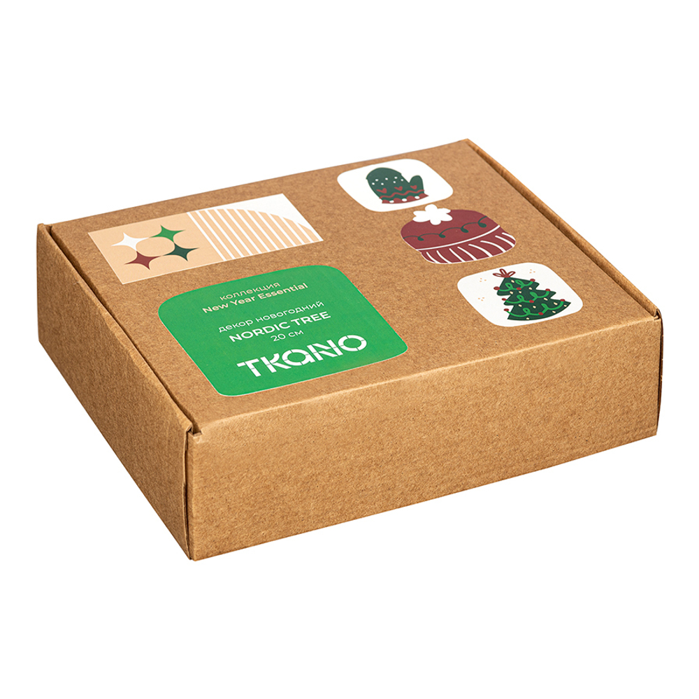 Декор новогодний 20см Tkano Nordic tree New Year Essential