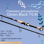 Удилище Omen Black - 7'8" XH 40-130g - casting rod - 2pc