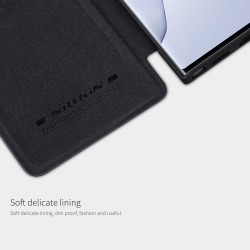 Кожаный чехол книжка от Nillkin для смартфона Samsung Galaxy Note 20 Ultra, серия Qin Leather