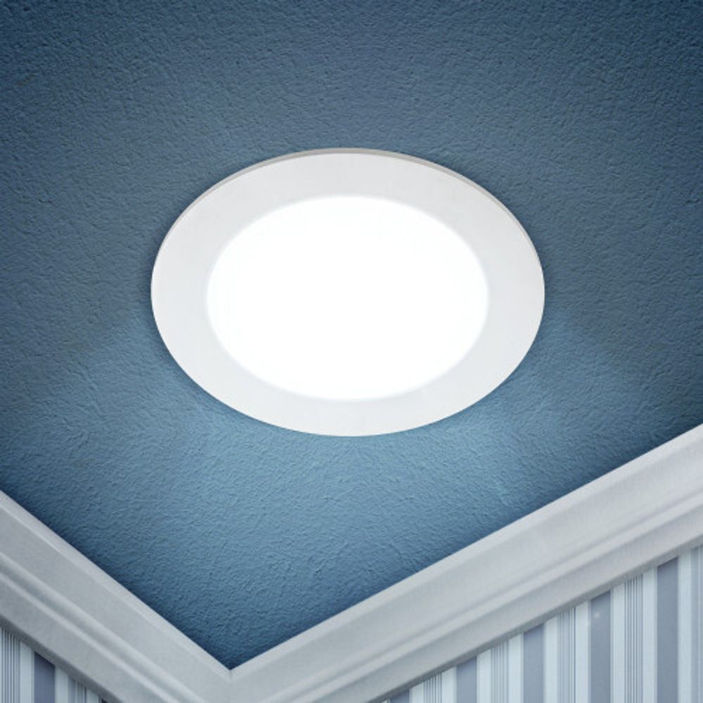 Светильник светодиодный встраиваемый Даунлайт ЭРА LED 1-18-6K/1 Slim панель 18Вт 6500К круглый | Без бренда