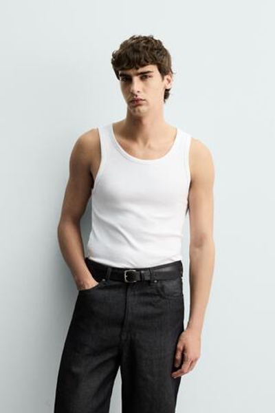 БАЗОВАЯ МАЙКА В РУБЧИК — ZARA