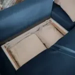 ПОРТЛЕНД Диван прямой с банкеткой синий