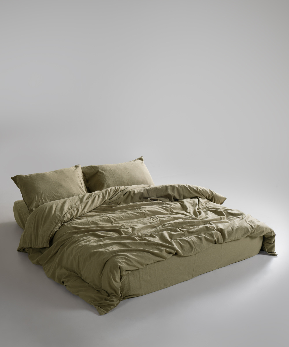 Lımasso КПБ 4 пр. Stonewashed Standart Akdeniz Yeşili пододеяльник 200*220, простынь 240*260, наволочки 50*70 2шт
