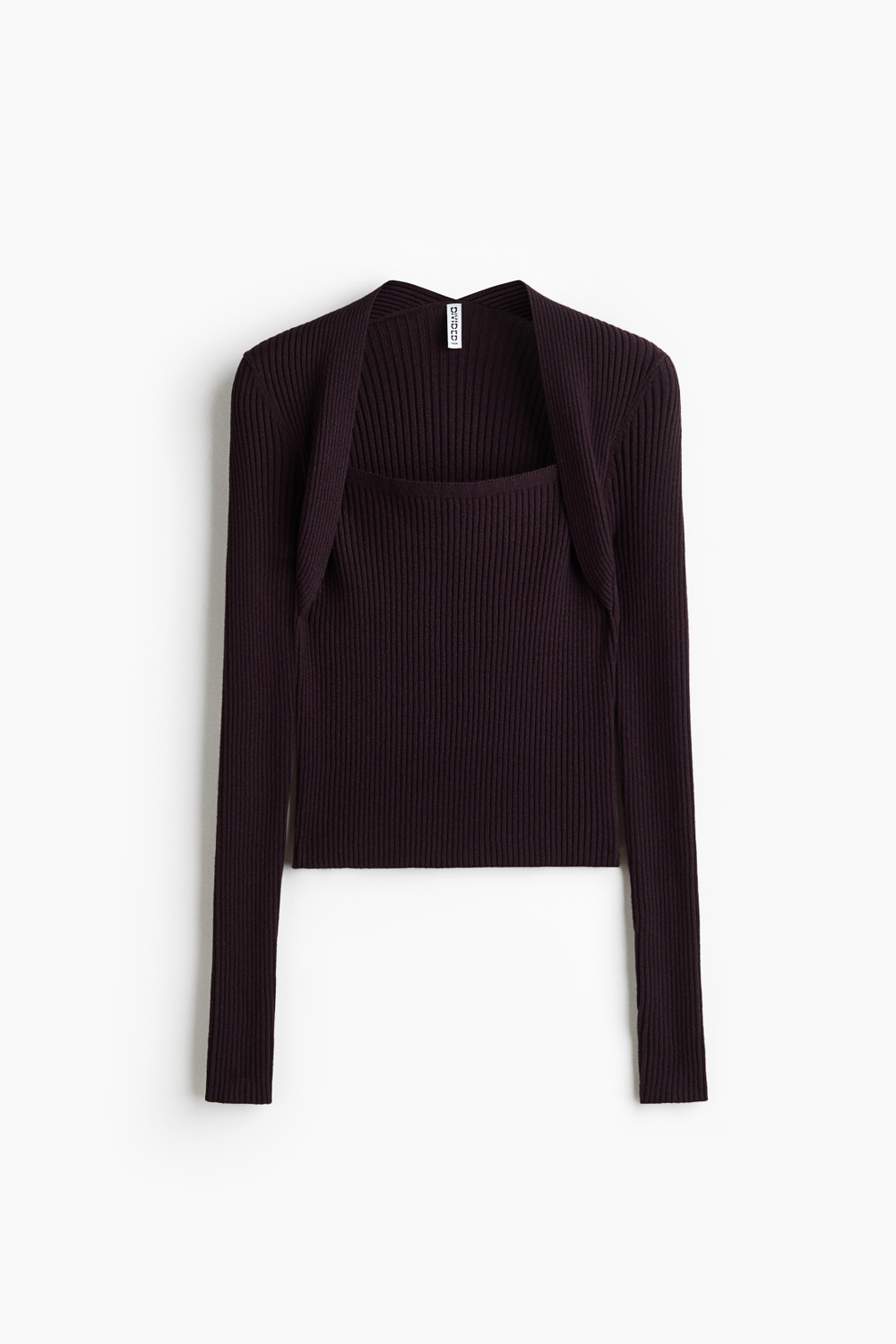 Топ в резинку с эффектом болеро - H&M