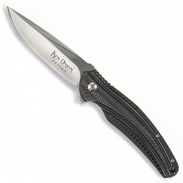 Цена наСкладной нож CRKT Ripple Charcoal Combo, сталь Acuto 440, рукоять нержавеющая сталь 420J2