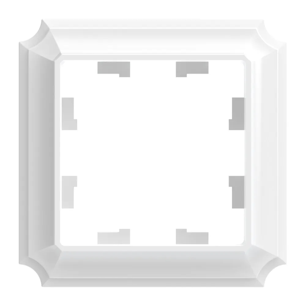 ATLASDESIGN ANTIQUE 1-постовая РАМКА, БЕЛЫЙ