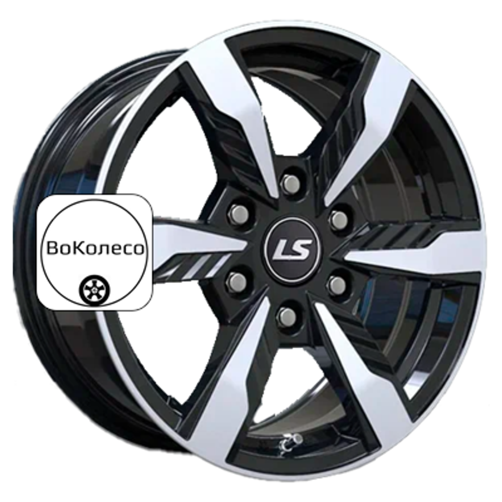 7,5x17/6x139,7 ET36 D100,1 1301 BKF (конус, Колпак+лого) LS