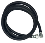 Шланг газовый 3,0 м КИТ резина 1/2" гайка-гайка, 9 мм (черный)
