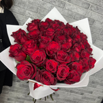 Букет из 45 бордовых роз