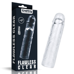 Прозрачная насадка-удлинитель Flawless Clear Penis Sleeve Add 2 - 19 см. (Цвет: прозрачный)