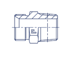 Штуцер FC BSP 3/8 - BSPT 3/8