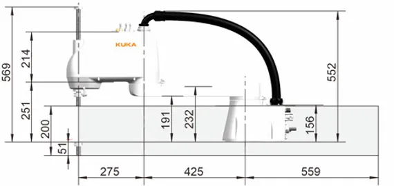 Промышленный робот KUKA KR SCARA, KR 6 R700 Z200-2