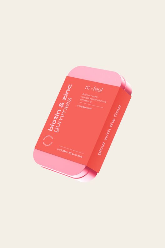 Мармелад с биотином и цинком, кейс, 30 шт / re-feel