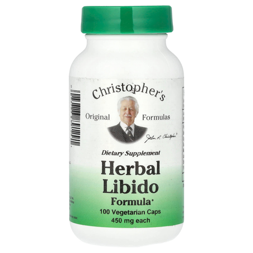 Christopher's Original Formulas, травяная формула для либидо, 100 вегетарианских капсул