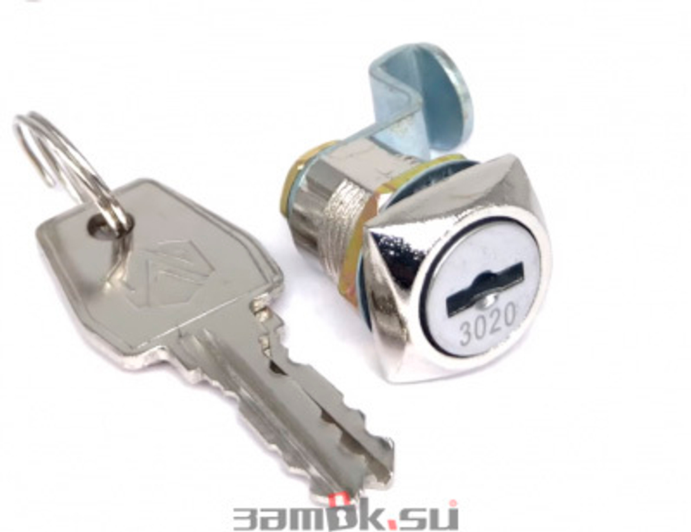 Замок почтовый ЗП-0802 20/180°, ригель изогнут по образцу (ступенька)
