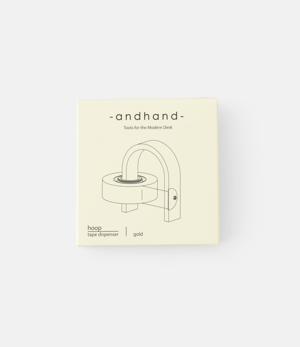 Andhand Hoop tape dispenser Black — держатель для скотча из алюминия