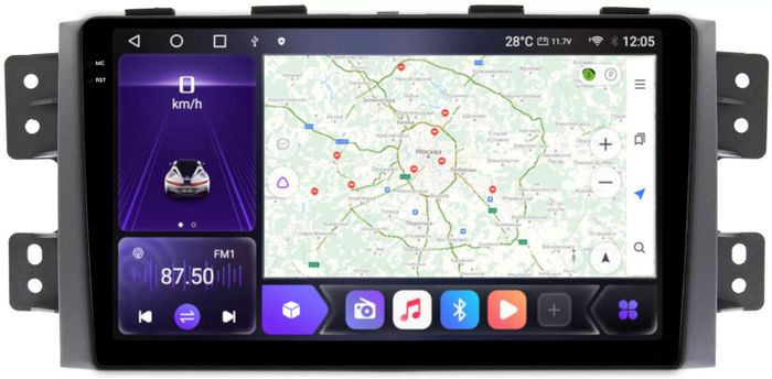 Магнитола для KIA Mohave 2008-2017 - Kuberg OL-9738 QLed+2K, Android 12, Быстрая, CarPlay, 4G SIM-слот