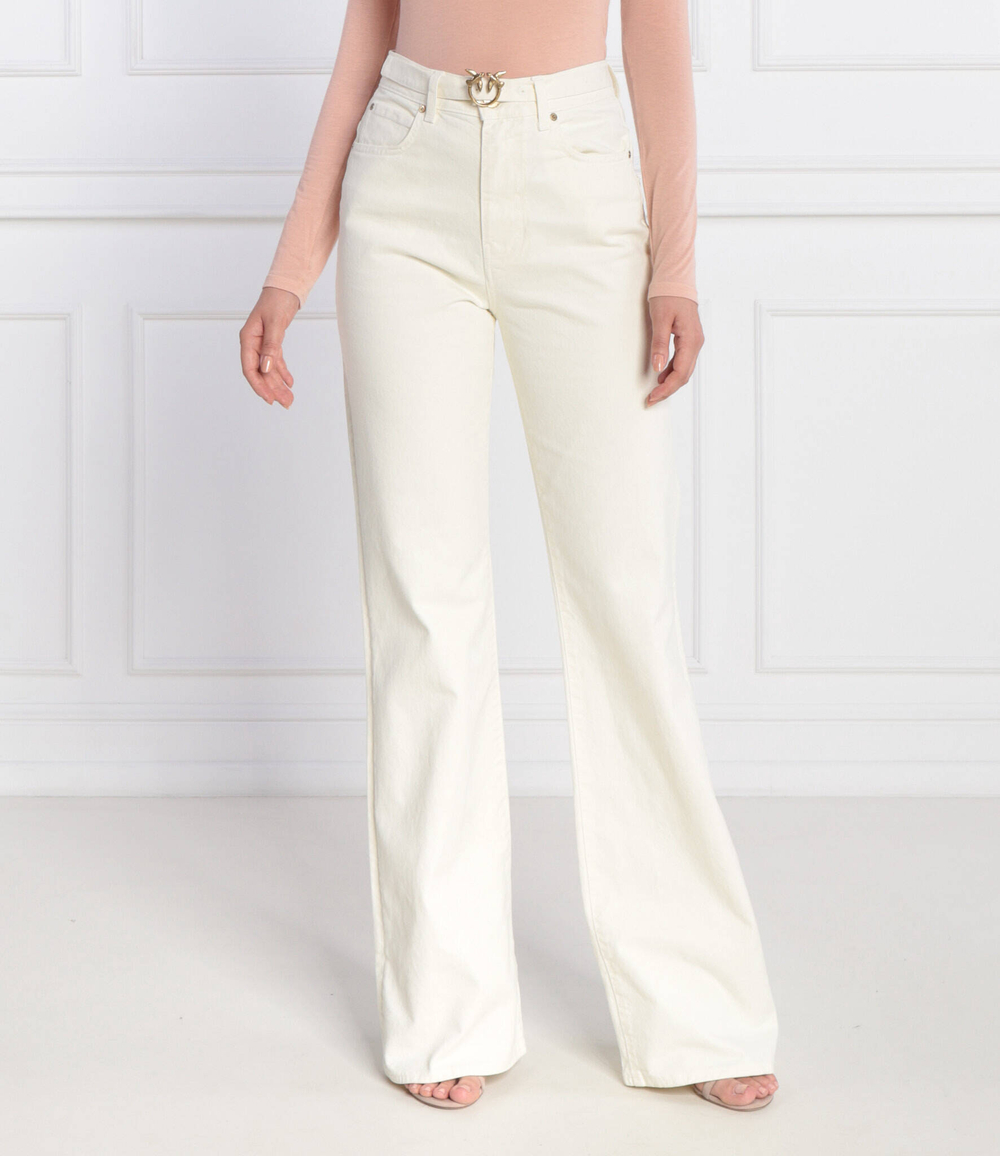 Джинсы FELIX BELT FLARE BULL COMFORT Pinko - белый(101735 A0FL)