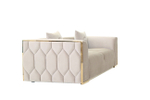 Диван Garda Decor Берн (Bern) двухместный, велюр бежевый 194*96*69 см