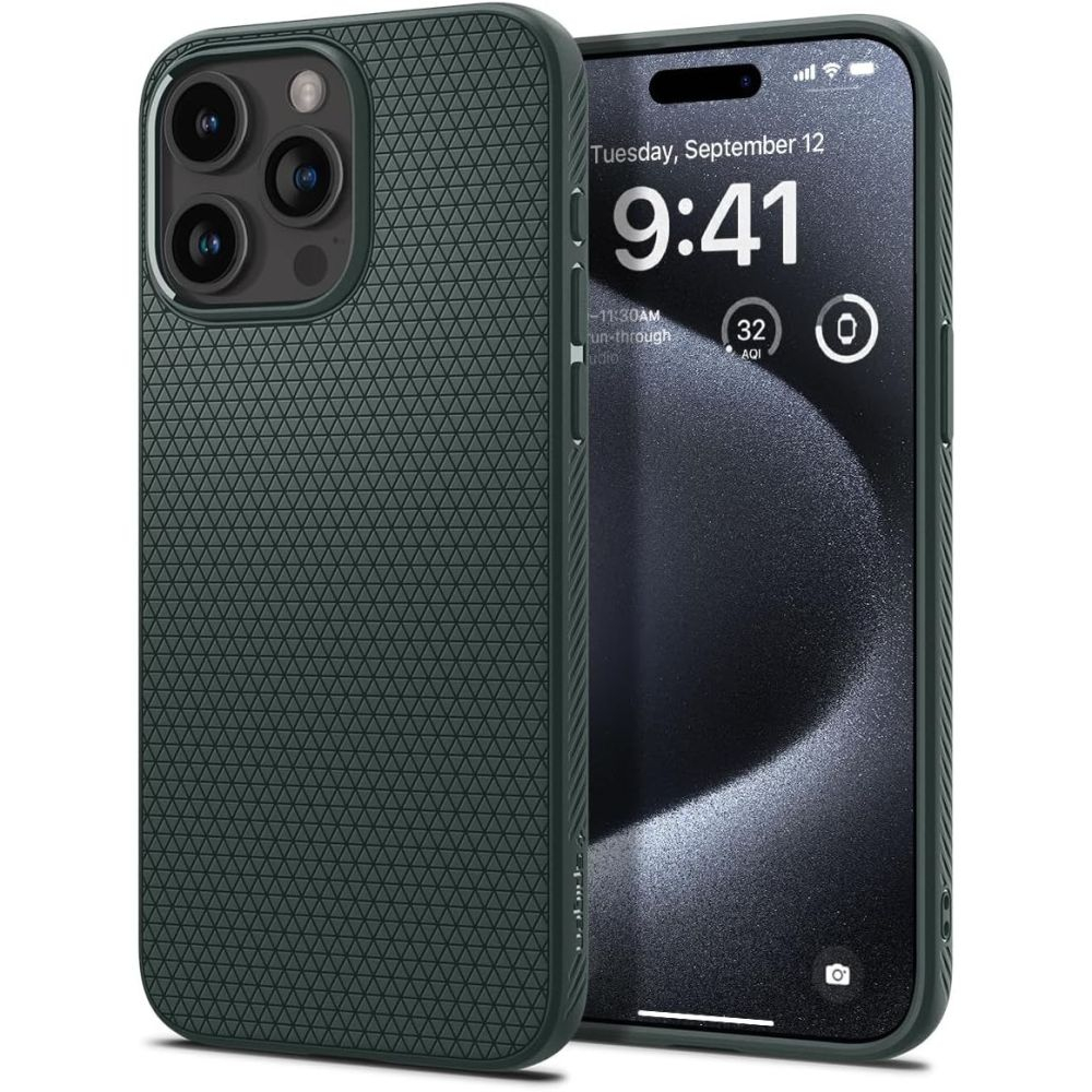 Чехол Spigen LIQUID AIR iPhone 15 PRO ABYSS GREEN
