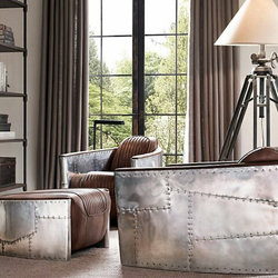 Кресло Restoration Hardware Авиатор t-avi-sa-0004-k
