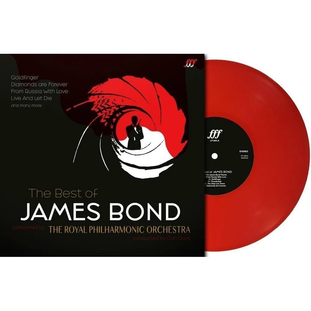 Royal Philharmonic Orchestra. The Best Of James Bond (Red LP) Новая запечатанная виниловая пластинка. Музыка из кинофильмов Джеймс Бонд